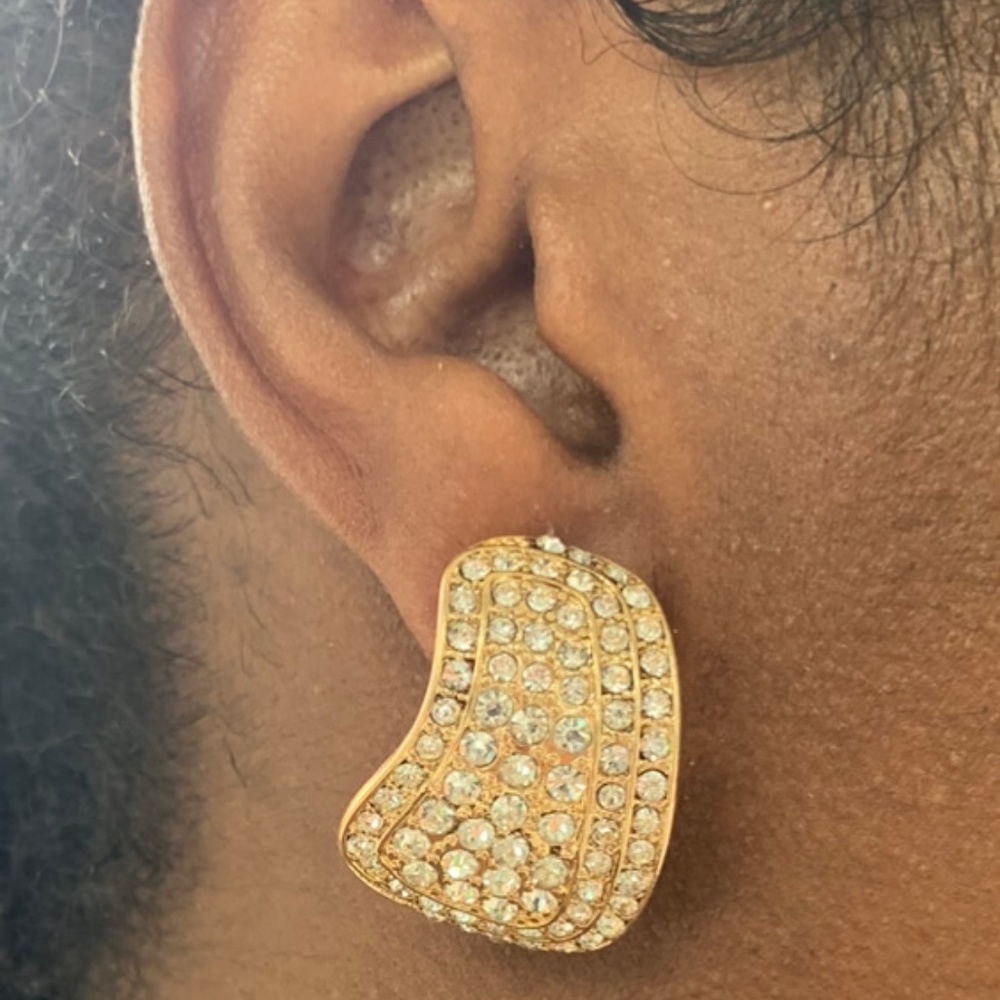 Chrystal Statement Clip-On Earrings